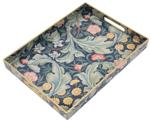 AGIOTA Coffee Table Trays for Living Room Serving Tray with Handles, Modern Large Tray for Ottoman Coffee Table