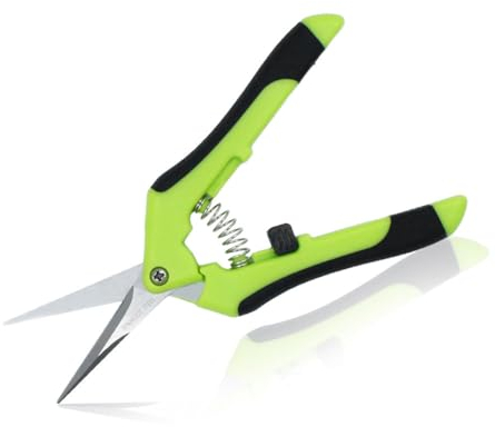 SHUNCHG Cisaille de Jardin, Ciseaux Antidérapants avec Poignée Verrouillable, Sécateur à Fleurs Lame Droite, Secateur de Jardin pour Clôtures Fleuriste Récolte Fleurs Fruits Légumes Bonsai