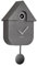 [DL] Wall Clock Modern Cuckoo ABS metallic Dark Grey
