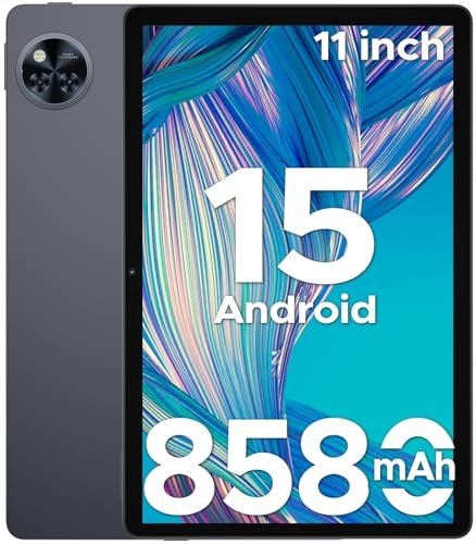 DOOGEE U11 Android 15 Tablet 11 Pulgadas, Tablet Octa-Core, 16GB RAM+128GB ROM/1TB TF, HD IPS Pantalla/90Hz, 8580mAh Batería,WiFi 2.4/5GHz / Widevine L1 /5MP+13MP / Facial ID/GMS/BT5.0/3.5mm Jack