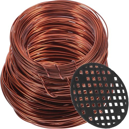 CIYODO Filo per Bonsai in Alluminio Ossidato 10 M Set Filo Metallico per Coltivazione Facile da Modellare Supporto Piante Rampicanti per Spazi Verdi Balconi e Coltivazione Fai da Te