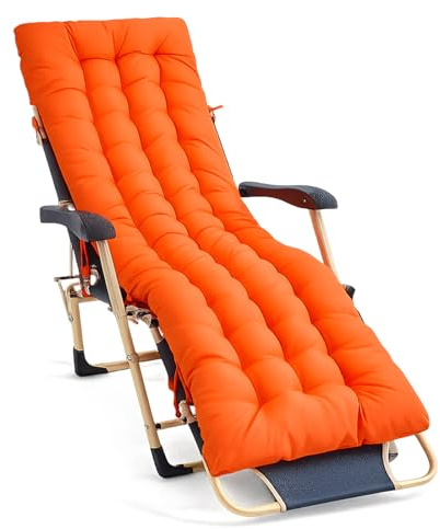 Bocguy Cojín para Tumbona de Exterior 170x50x10CM，Colchóneta para Tumbona de Jardin y Terraza y Balcón - Impermeables Colchoneta para Hamaca y Tumbona con Fijación Fácil