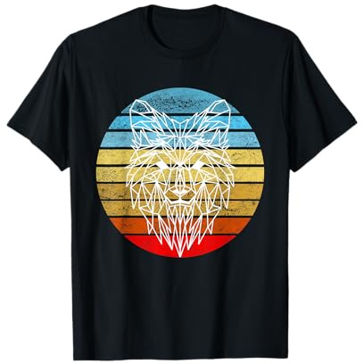 Papa Wolf - Guide-traîneau pour la fête des pères - Loups - Géométrie Dad T-Shirt