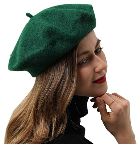 BEYLRZID French Beret-Classic Wool Beret Solid Color Womens Beret Cap Hat