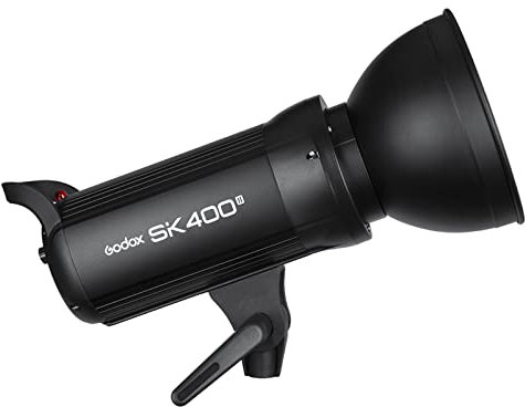 Godox SK400ii Studio Strobe, 400W GN65 5600K Studio Flash Light for Shooting, Built-in 2.4G Wireless X-System Monolight Strobe with Bowens Mount, Excellent Output Stability, Anti-Preflash