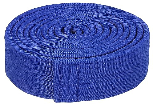 PATIKIL Taekwondo Coloré Classement Ceinture 1.5 x7.8Ft 2.4m, Polyester Martiaux Arts Judo Karaté Ceinture pour Entraîneur Enseignement Pratique, Bleu
