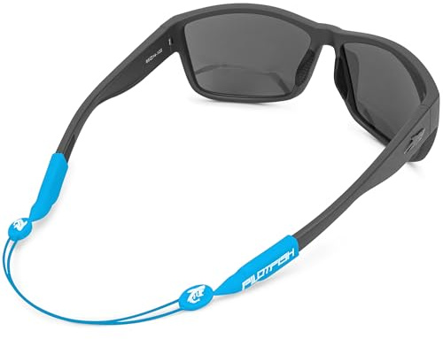Pilotfish No Tail Adjustable Eyewear Retainer Cable Strap: Sunglasses, Eyeglasses, Glasses (Blue, 16 Inch)