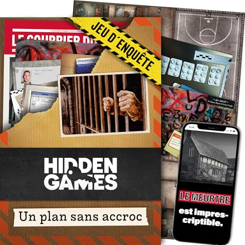 Hidden Games dossiers criminels - Jeu de Crime, Jeu de détective, Escape Game, Affaires criminelles, enquête immersive, enquete sous scellé, Jeux pour Adultes - Un Plan sans accroc