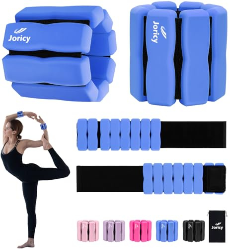 Handledsvikter ankelvikter set 1,5 kg (0,75 kg vardera), viktmanschetter för fot hand, vikter för ben och armar, fotvikter och fotledsvikter för jogging yoga pilates aerobics, blå