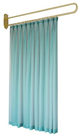 Cortina divisora para privacidad en salón de belleza, bañera, oficina en casa, color verde, 1 unidad