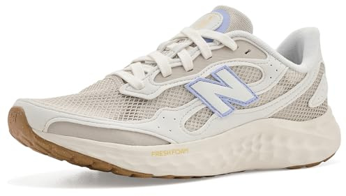 New Balance Women's Fresh Foam Arishi v4 TIRALUX Running Shoe, Sea Salt/Timberwolf, 7.5