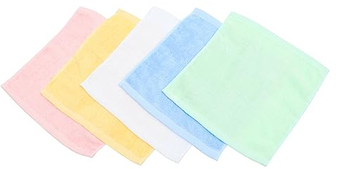Abaodam Set 10 Pezzi Asciugamani in Fibra di Bambù Spessi ad Asciugatura Rapida, Asciugamani Multiuso per Pulizia e Viaggio, Design Semplice ed Elegante