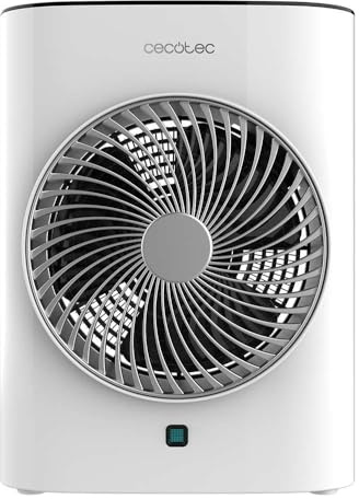 Cecotec Termoventilatore Elettrico con Telecomando ReadyWarm 2077 Max Force Smart White. 2000W, 2 Livelli Potenza, Basso Consumo, 3 Modalità Funzionamento, Display LED