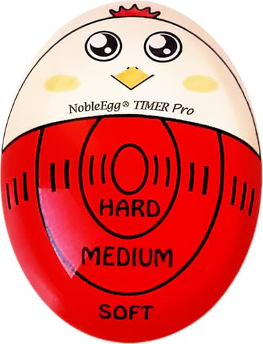 NobleEgg Egg Timer Pro | Perfect Soft Hard Boiled Eggs | No BPA, Certified