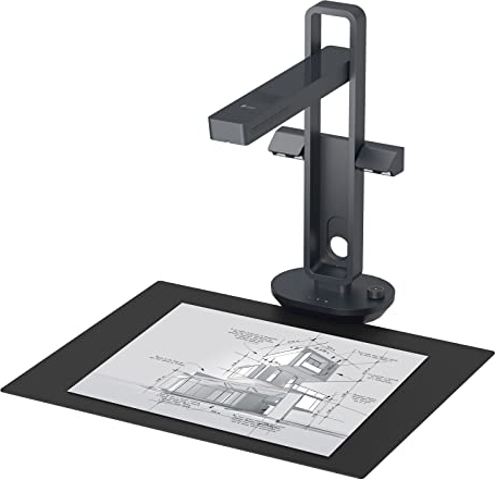 CZUR Aura Pro Tragbarer Buchscanner 14 MP Dokumentscanner A3 Dokumentenkamera Schneller Scanner Intelligente Tischlampe Tischleuchte Visualiser OCR Kompatibel mit macOS Windows (Aura Pro)