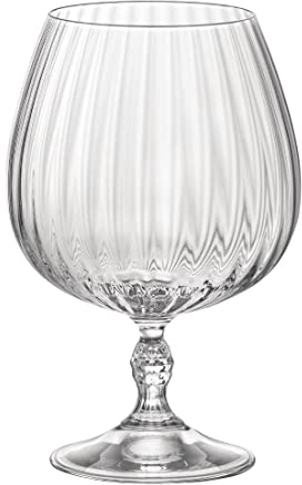 NO MANUFACTURER Bormioli 93995 Lot de 6 verres à liqueur Cognac en verre américain 20s 65 cl