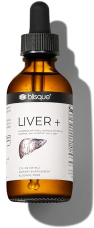 Blisque – Liver Complex Supplement to Detox, Cleanse, and Repair The Liver | Doctor-Approved | Natural Ingredients | Milk Thistle and Dandelion Root | 2 Ounce | 59 Servings