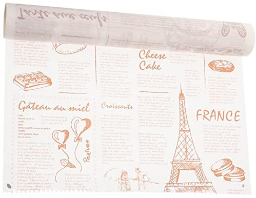 HEMOTON 1 Rollo Estera De Papel De La Torta Papel De Envoltura De Delicatessen Pastel De Papel Estera Servicio De Comida Papel De Almuerzo Alimento Aire Periódico Pulpa De Troncos