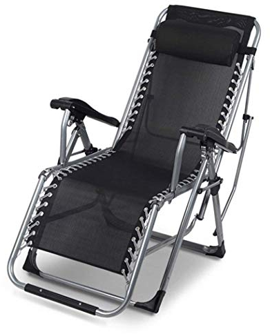 Gartenmöbel-Sets, Sonnenliege, klappbarer Lounge-Stuhl, Sonnenbaden, Camping, Gartenstühle, klappbar, Schwerkraft-Liegestuhl, Liegestuhl, verstellbar, wasserdicht, Chaiselongues, Metall, für Büro im