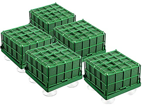 Nagoyuki Portafiori a Gabbia in Schiuma Floreale da 5 Pezzi con Schiuma Floreale e Ventosa per Centrotavola Matrimonio Composizione Floreale