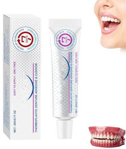 Thermoplastischer Zahnprothesenkleber,Prothesen-Silikon-Auskleidungsset,Thermoplastischer Kleber Für Zahnprothesen, Sicherer Zahnprothesenkleber (1)