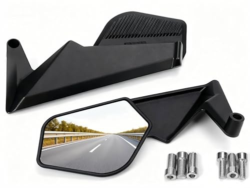 Specchietti Retrovisori Moto Manubrio Universali e Pieghevole,Specchietti Laterali per Scooter e Naked Compatibile con Yamaha MT07 MT09 per Kawasaki Z900 Z650 Duke 390 690 790 1290 ecc.