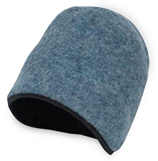 Ehrenkind® Walkmütze aus Bio-Wolle & Bio-Baumwolle | Standard 100 by Oeko-TEX | Blau 41/43