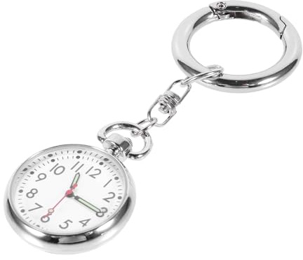 NUOBESTY Pack de 3 relojes de solapa con llavero, reloj de bolsillo