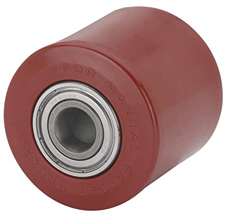 CABLEPELADO Rueda transpaleta rodillo, Rueda de carretilla elevadora manual, Rueda de carga para transpaleta, Diámetro 82 mm, Ancho banda 70 mm, Diámetro buje 20, Capacidad carga 700 Kg, Poliuretano