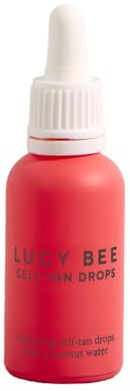 Lucy Bee Self-Tanning Drops, Natural Looking Results, Customisable Tan Drops for Face & Body, Coconut Water & Aloe Vera, Formulated without Fragrance, Certified Vegan & Cruelty Free, 30ml
