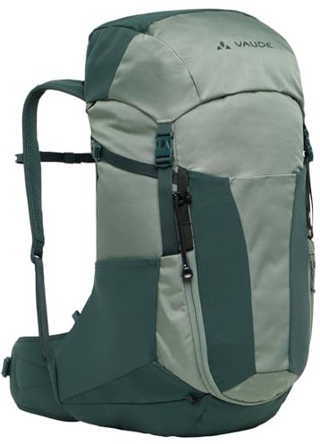 VAUDE Brenta 30 – Wanderrucksack für Damen & Herren mit 30 Liter Volumen, Aeroflex 3D Rückenbelüftung, Anpassbare Rückenlänge & Regenhülle – für Tagestouren - agave