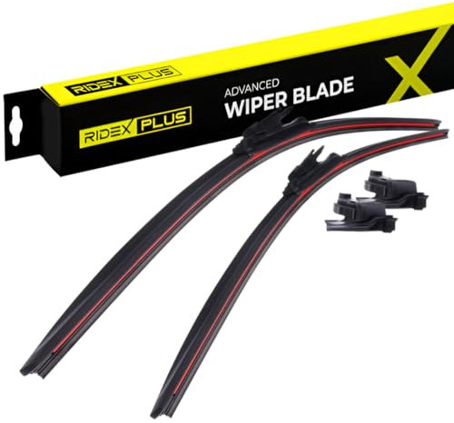 RIDEX PLUS Escobilla Limpiaparabrisas Juego de 2 Escobillas Delante | Tipo de escobilla: Escobilla con hoja plana Sin marco | Longitud 1: 600mm | Longitud 2: 400mm 298W0063P