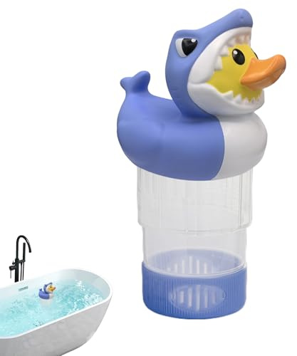 Dispositivo De Fuente De Alimentación Química De Piscina - Vaina Dispensador De Cloro Flotante, Soporte Inteligente Para Tablets | Distribución De Filtración De Gran Capacidad, Limpiador