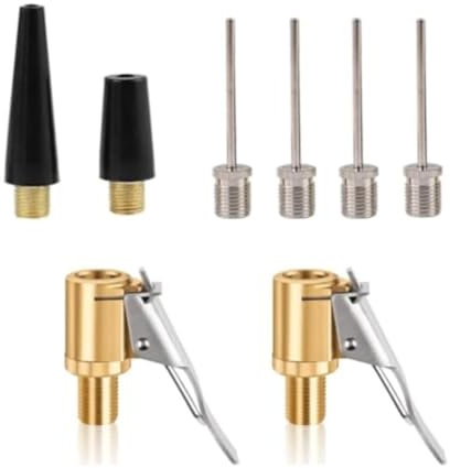 LatoYard Set di 8 adattatori multifunzione per valvole per pneumatici auto, biciclette, palloni sportivi e materassi ad aria, compatibile con Bosch EasyPump