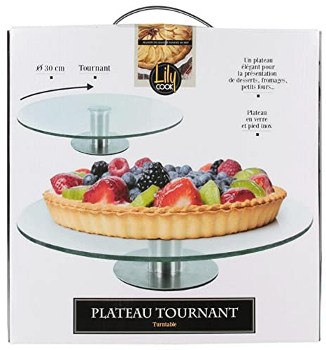 Lily Cook CMKA1742 Piatto, Glass, 30 x 30 x 7 cm