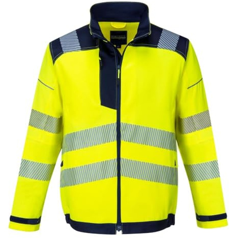 Portwest PW3 Hi-Vis Work Jacket, Size: XXL, Colour: Yellow/Black, T500YBRXXL