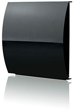 Fantronix 125 mm (5”) Black External Wall Vent Cover – Wind & Sound Reducing Baffle with Draft Exclusion for Extractor Fans & Heat Recovery