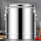Contenedor Isotérmico Acero Inoxidable, Dispensador De Bebidas Aislado De Acero Inoxidable De Calidad Alimentaria Dispensador Térmico De Bebidas Frías Y Calientes LYWY ( Color : Silver , Size : 10L )