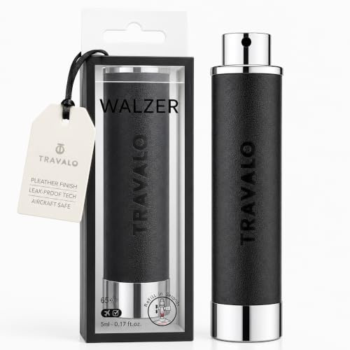 Travalo Walzer Refillable Perfume Atomizer, Pocket-Size, Leak-Proof - Black
