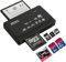 Jembe - 7 en 1 Lot de 1 Lecteurs de Cartes Mémoire Universel, Compatible avec Une Grande majorité de Cartes mémoires SD, SDHC, SDXC, MS, TF, Micro SD, Micro SDXC, Micro SDHC, Compact Flash