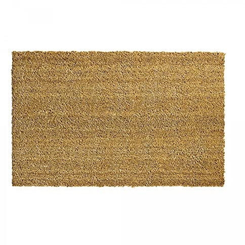 Jadorel Paillasson 60 X 120 Cm pour Entrée, Fibre Coco Tissée, Motif Uni Beige, Certifié Oeko-TEX, Poils Ras Aspect Naturel, Fabriqué en Inde, 5282