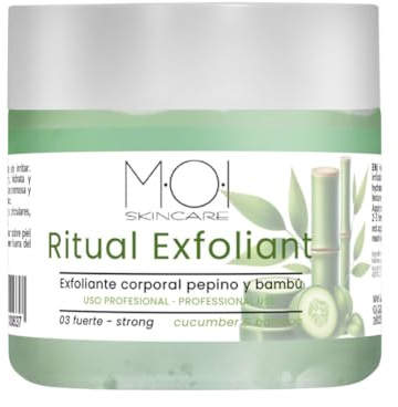 Gurka och bambu kroppsskrubb 03 stark 250 g MOI SKINCARE