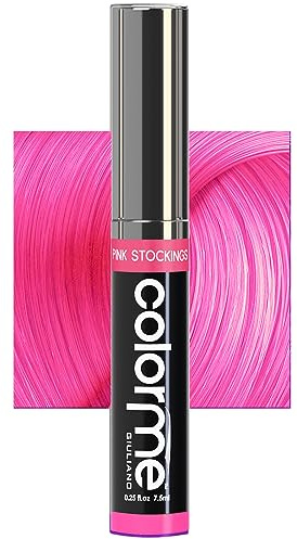 Colorme Root Touch Up Temporary Hair Mascara to color and Blend Semi Permanent Dye regrowth. Washes Out (PINK STOCKINGS)
