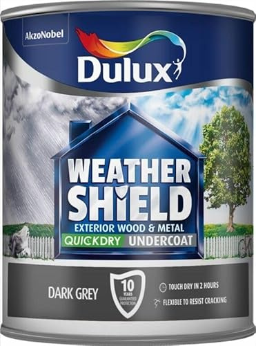 STX_445257 Dulux Weathershield Quick Dry Undercoat 750ml Dark Grey (5092084)