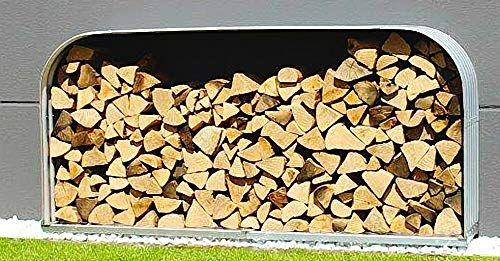 Vitavia Kaminholzregal Ardor 401, flach, blank Kaminholzunterstand Bausatz Zincalume®