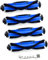 Tivcroxs 4 Stück Polycarbonat Rollbürste kompatibel mit Eufy RoboVac 11S, 30C, G30, 15T, 12, 35C, 15C MAX, 30C MAX, G30 Edge Saugroboter