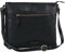 Benthill Handtasche Damen Leder - Tasche aus echtem Rindsleder - Schultertasche mit Reißverschluss - Vintage Umhängetasche, Farbe:Schwarz