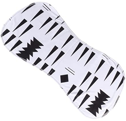 BESTonZON 3 Pack Burp Cloths Soft Spit up Rags for Newborns Absorbent Lightweight Shoulder Coverage Fashion Patterns Random Style