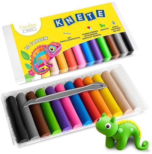 Creative Deco modellera för barn skola | 12 färger | 1600 g