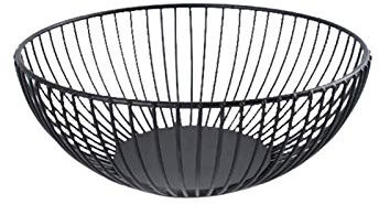 Panier En Fil Rond – Bol À Fruits Pour Comptoir De Cuisine, Porte-fruits Domestique | Panier De Support De Stockage De Fruits Robuste En Matériau De Haute Qualité, Panier À Fruits En Fil Métallique, G